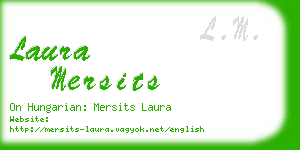 laura mersits business card